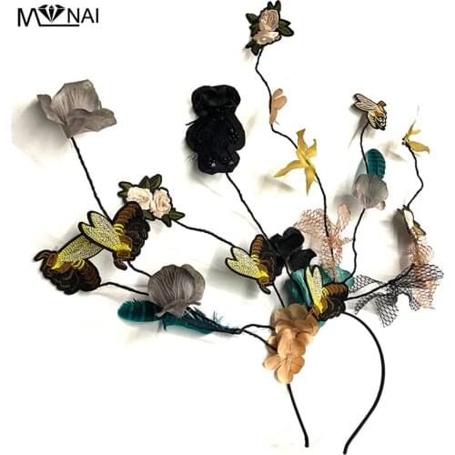 Cosplay Headdress Lolita Hair Band Makeup Styling Costumes Party Prop Handmade Branches Headpiece Hair Hoop Fashion Show