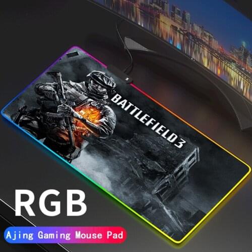 Anime RGB Gaming Mouse Pad Large XXXX LED Lighting Mousepad Gamer Computer Desk Mat Pad Anti-slip