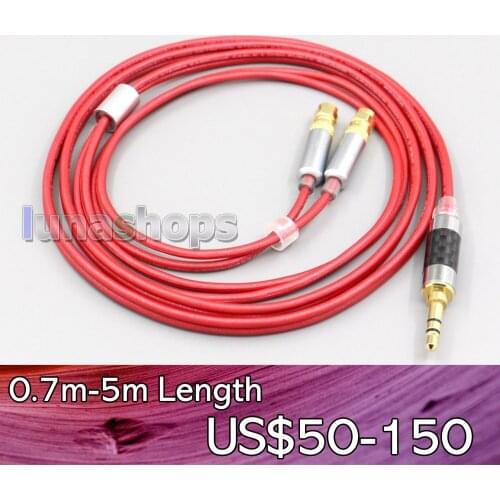 LN006676 4.4mm XLR 2.5mm 3.5mm 99% Pure PCOCC Earphone Cable For HiFiMan HE400 HE5 HE6 HE300 HE4 HE500 HE6