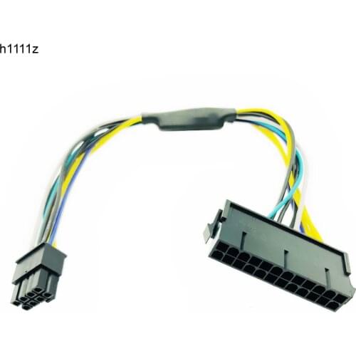Power Cable for Dell 30cm 24Pin to 8Pin Optiplex 3020 7020 9020 ATX Power Supply Motherboard Adapter Cable ATX 24P to 8P Cables