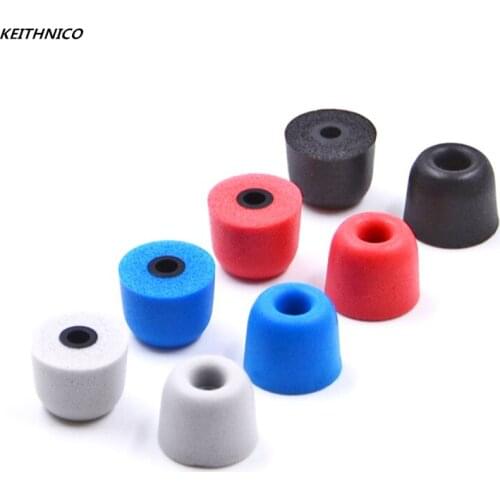 KEITHNICO 1Pair 3mm Noise Isolating Comfortble Memory Foam Ear Tips Ear Pads for Headphones Earphone Headset T100