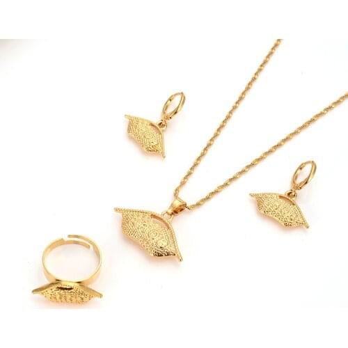 Bangrui Traditional Gold Color PNG Pendant & Thin Necklaces for Women,Papua New Guinea Traditional Cultural Jewelry Gift
