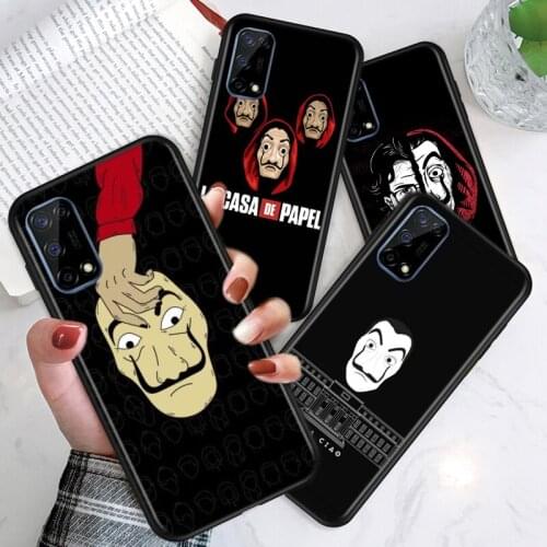 La casa de papel TV For Realme V15 X50 X7 X3 superzoom X2 C17 C11 C3 7i 7 6i 6S 6 5 Narzo 20 5G Pro Soft Phone Case