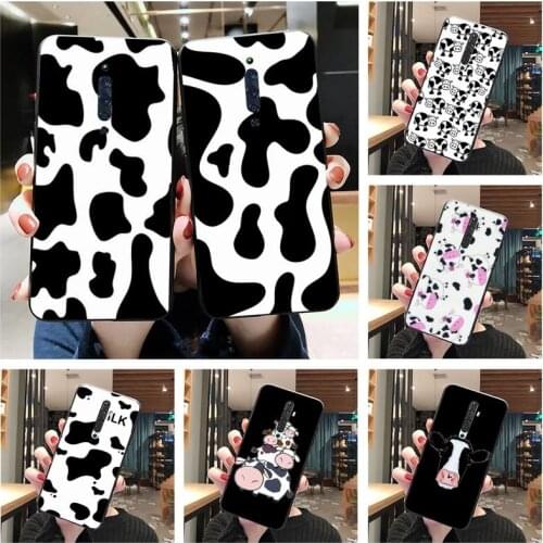 HUAGETOP Animal Cute Milk Cow Customer Phone Case For Oppo A5 A9 2020 Reno2 z Renoace 3pro Realme5Pro