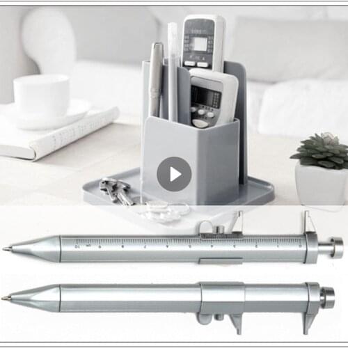 Multifunction Caliper Pen Ball-Point 1.0 Mm Ballpoint Pen Gel Ink Pen Vernier Caliper Roller Ball Pen Creativity Stationery Tool