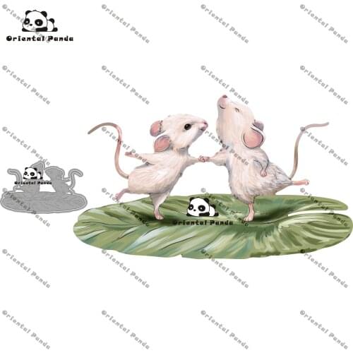 New Dies 2020 Camper Van Metal A mouse standing on a lotus leaf Dies diy Dies photo album cutting dies Scrapbooking Stencil Dies