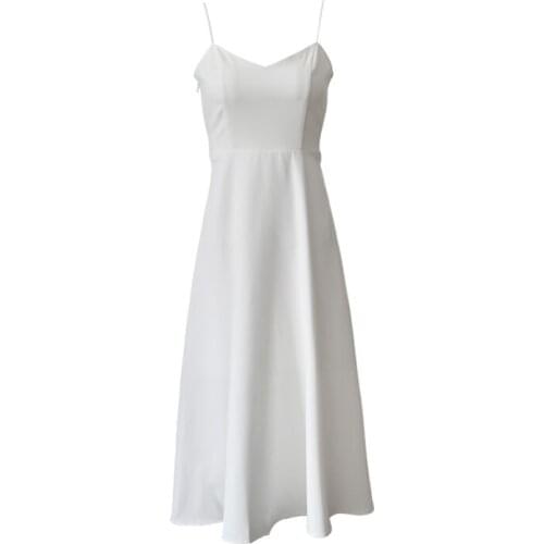 PERHAPS U Solid Summer Dresses