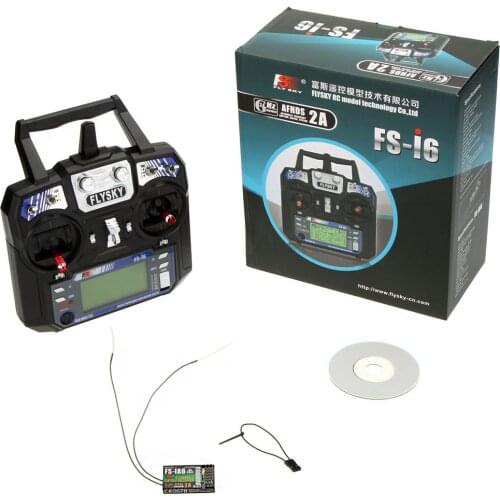 Flysky FS-i6 AFHDS 2A 2.4GHz 6CH Radio System Transmitter With FS-iA6 Receiver Mode 2 RC Accessories for RC Helicopter Glider
