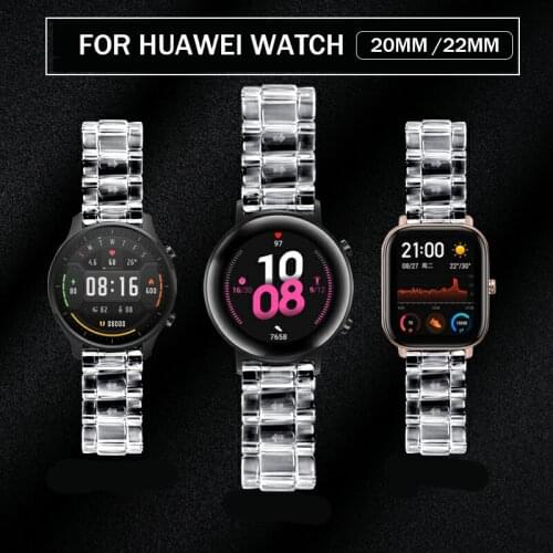 20mm 22mm Newest Transparent Band For Huawei Watch GT2 Pro watch Strap For Honor GS Pro / ES Huawei GT 2 Pro Watchband Bracelet