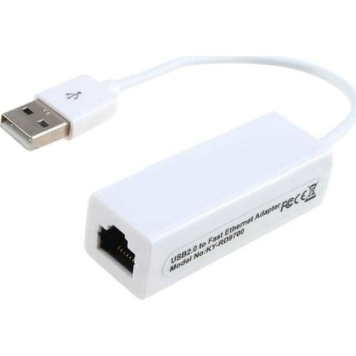 USB 2.0 to RJ45 Ethernet Adapter Lan Networks 10/100 Mbps for Macbook Win7 NK-Shopping