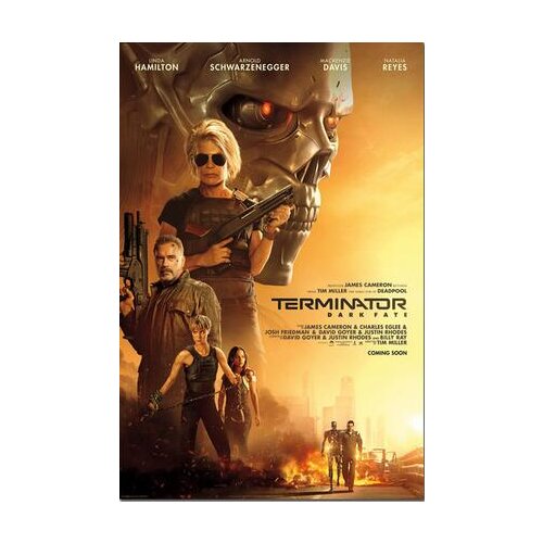 24style Terminator 6 Dark Fate Movie Art Film Print Silk Poster for Your Home Wall Decor 24x36inch