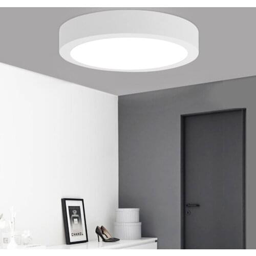 Modern Ceiling lights led lights for room round non waterproof Material aluminum +plastic 85-265V or 220v for home decoraation