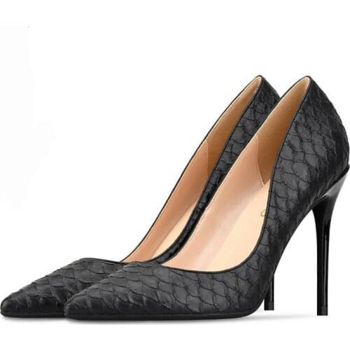 Fashion Thin High Heels Women Pointed Toe Work Pump Stiletto Woman Weeding Shoes Office Career Elegant Pumps Big Size H0009