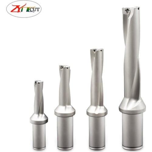 WC12.5 25 35 45 55 65mm 3 times diameter Fast Water Spray Bit high effective Indexable Inserts type U drill, Violent drill bits