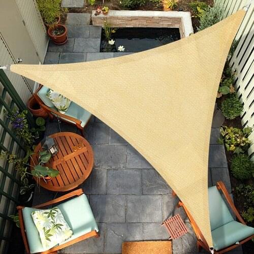 Garden Shelter Party Tent Shade Sail Outdoor Garden Backyard Awnings Triangle Sun Shade Sail Awning Waterproof UV Blocking