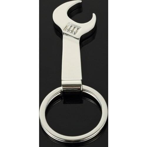 1pcs New Eco-friendly Silver Metal Wrench Spanner Beer Bottle Opener Key Chain Key ring Gift Electric Wine Bottle Opener Rings