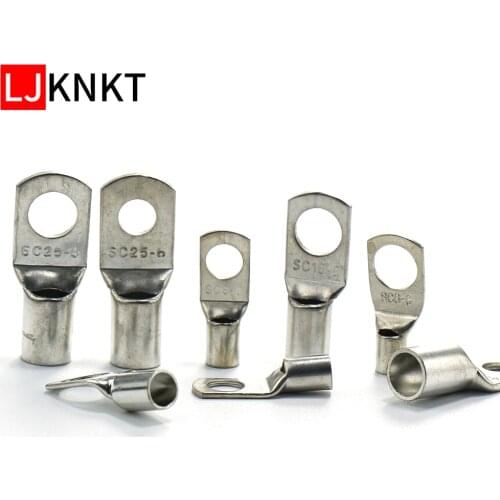 10pcs Peep Mouth Nose Bolt Hole Tinned Copper Cable lugs Battery Ring Crimp Terminals connector