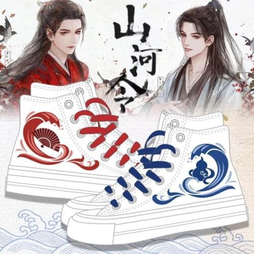 2021 New Arrival Anime WORD OF HONOR Zhou Zishu Wen Kexing Cosplay Student Canvas Casual Sport Shoes