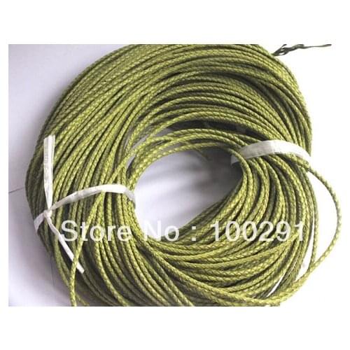 3MM THE BRAID LEATHER CORDS MULTI COLORS 100m/lot