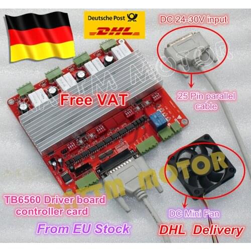 4 axis TB6560 stepper motor driver CNC controller Interface board V type