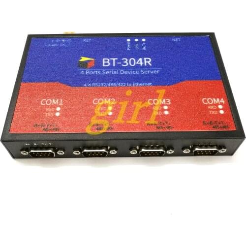 4 ports RS232 to TCP/IP serial port server network port RJ45 COM port to Ethernet IP
