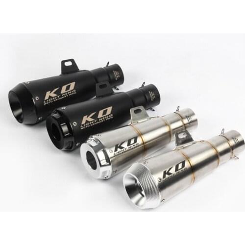 51mm Universal Motorcycle Exhaust Vent Pipe Without Silencer 280mm Stainless Steel Exhaust System Modified For ATV Street Bike