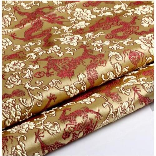 75*100cm COS costume dress costume fabric cloth / brocade - illuminated bottom dragons quality dress diy fabric material