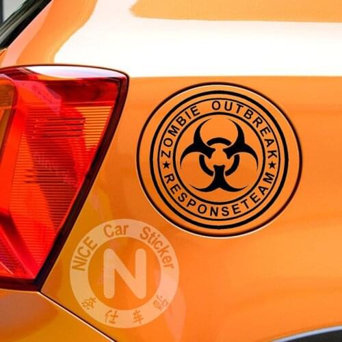 Car Stickers Biohazard Biological Hazard Creative Decoration Decals For Fuel Tank Cap Auto Tuning Styling Vinyls D16