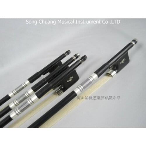 Ebony carbon fiber cello bow ebony inlaying abalone shell