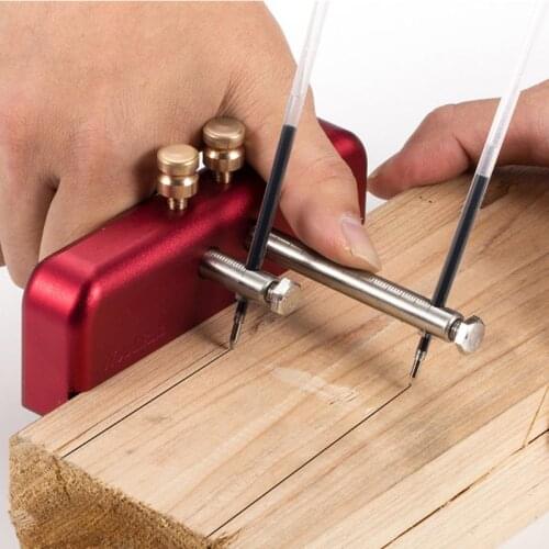 Woodworking Marker Double-head Scriber Parallel Layout Carpenter Marking Tools D0AC