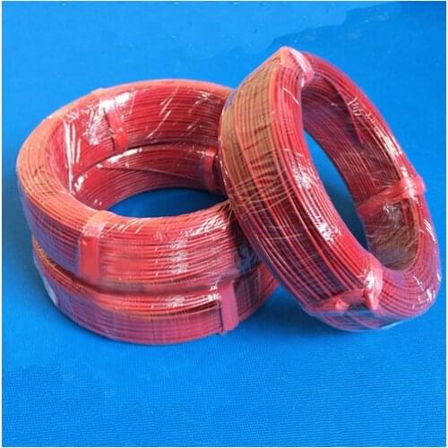 Free shipping 100M silicone 6k heating cable Underfloor carbon fiber heating cable electric Red Poultry Farming
