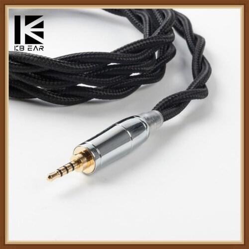KBEAR 2 Core UPOCC Single Crystal Copper Cable 3.5/2.5/4.4mm MMCX/0.78mm/QDC 2Pin for ST10S ZSX C12 KXXS ZSN Pro ZSX BL05/03