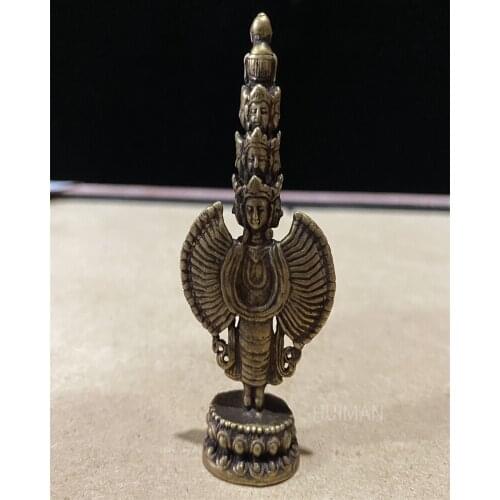 Chinese Brass Thousands Hands Guanyin Statue Metal Handicraft