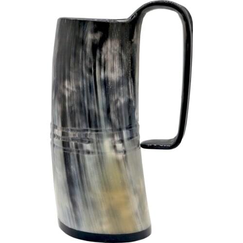 Natural Handmade Ox Horn Mug Viking Drinking Horn Mug