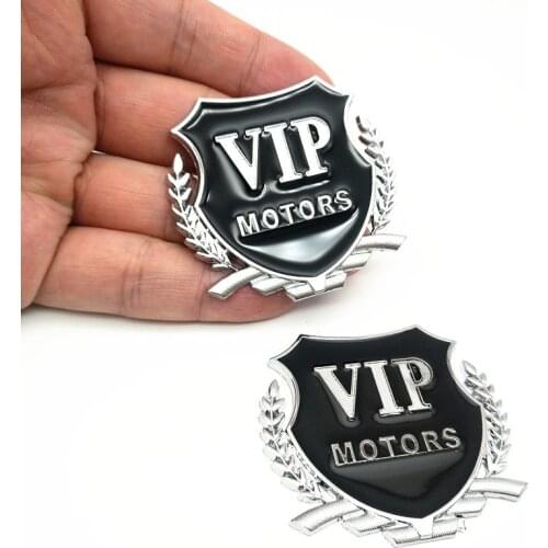 FDIK 3D Metal Car-Styling VIP Emblem Stickers For BMW Audi VW KIA Toyota Ford Nissan Mazda Chevrolet Stickers Accesso