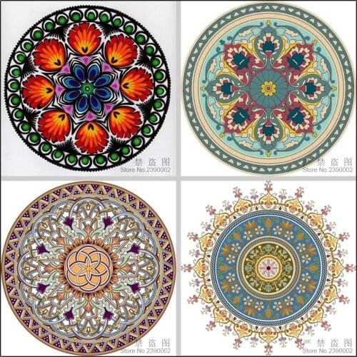 5D Diy Diamond Painting Mandala Cross Stitch Posters Full Square Diamond Sets Unfinish Decorative Diamond Embroidery Mosaic
