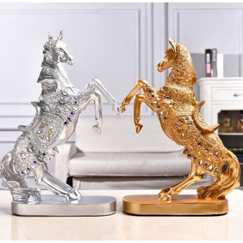 New style tengkong horse creative home furnishing resin handicraft living room animal furnishing gift