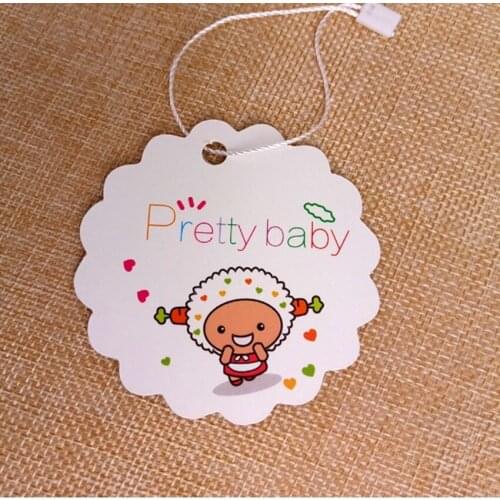 200pcs /lot Custom hang tag garment tag print tag logo die cut hang tag brand label garment 300gsm paper
