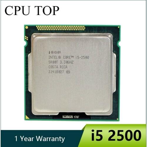 Intel Core i5 2500 3.3GHz 6M 5.0GT/s SR00T CPU Quad-Core Desktop Processor