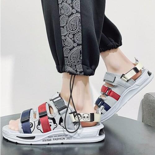 Mens sandals beach shoes mens sandals and slippers sandals mens tide slippers mens summer non-slip men