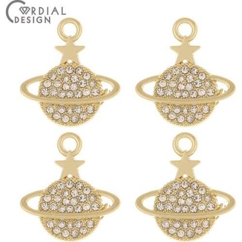 Cordial Design 100Pcs 16*17MM Jewelry Accessories/Rhinestone Pendant/Charms For Earrings/Hand Made/Jewelry Findings & Components