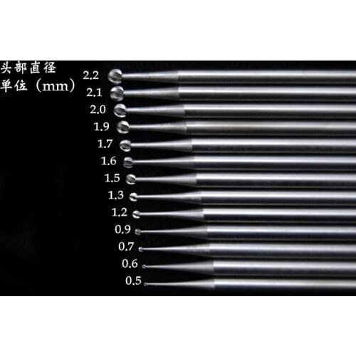 Steel Burs series bearing cutters carbide tools 6pcs /lot shank size 2.35mm