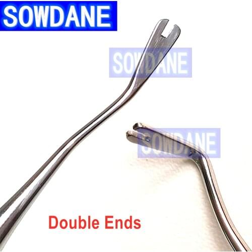 Dental Orthodontic Double Ended Ligature Director Curved double bent tip Fine Narrow Dentist Tool Instrument