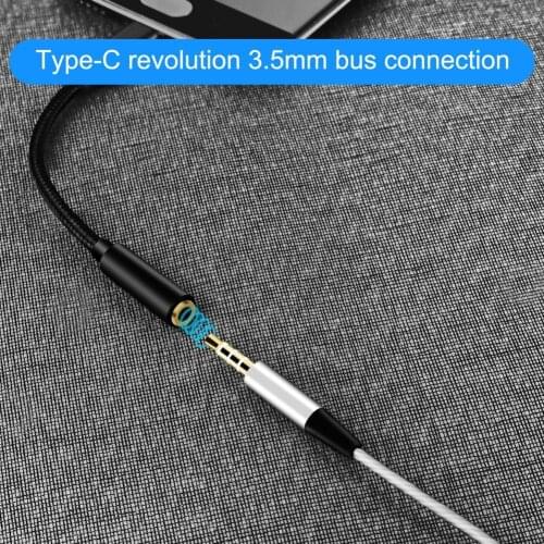 TP-1 Audio Adapter Gold-Plated DAC Digital Decoding Mini Type-C Male to 3.5mm Female Earphone AUX Converter Cable for Mobile Pho