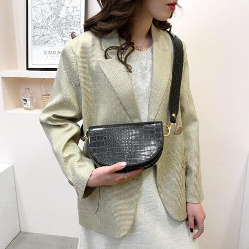 Ladies Handbags for Women Ladies Alligator 2019 New Fashion Plush Satchel Casual Wild Simple Shoulder Messenger Bag bolso hombre