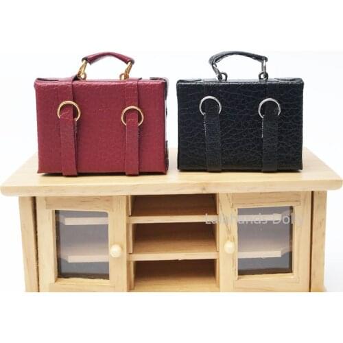 1/12 Dollhouse Mini Fashion Hand Luggage Bag Model for BJD Doll Clothes Decoration Accessories