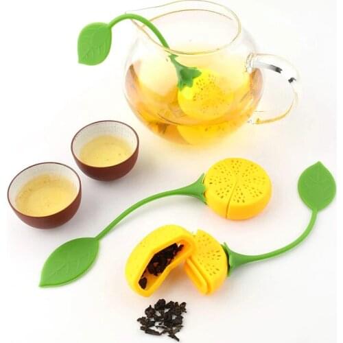 1Pcs Silicone Lemon Tea Infuser Bulk Herbal Tea Spice Infuser Filter Lazy Personalized Tea Filter Kitchen Tea Filter Tool