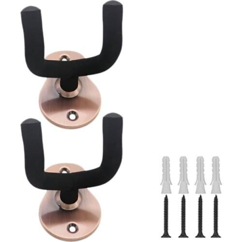 New 2Pack Guitar Hanger Guitar Wall Mount Hangers Guitar Hook for Electric Acoustic and Bass Guitars