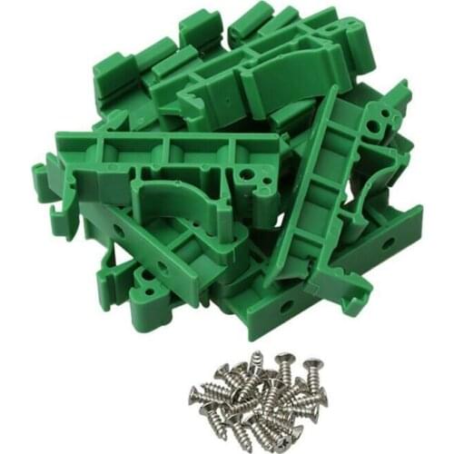 50Pcs DRG-01 PCB For DIN 35 Rail Mount Mounting Support Adapter Circuit Board Bracket Holder Carrier Clips Connectors