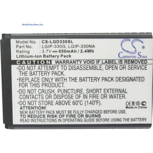 Cameron Sino 650mAh Battery LGIP-330NA for LG GB220, GB230, GD350